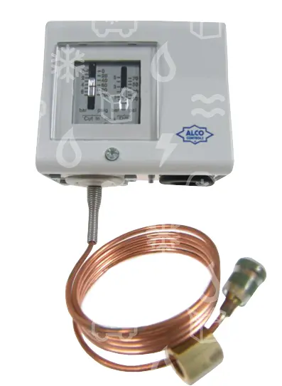 presostat kombinovaný zdvojený ALCO, PS2-R7A, 4351300, -0,5-7 bar, 6-31 bar, auto, diference 1 bar, 3,5 bar, šroub 1/4